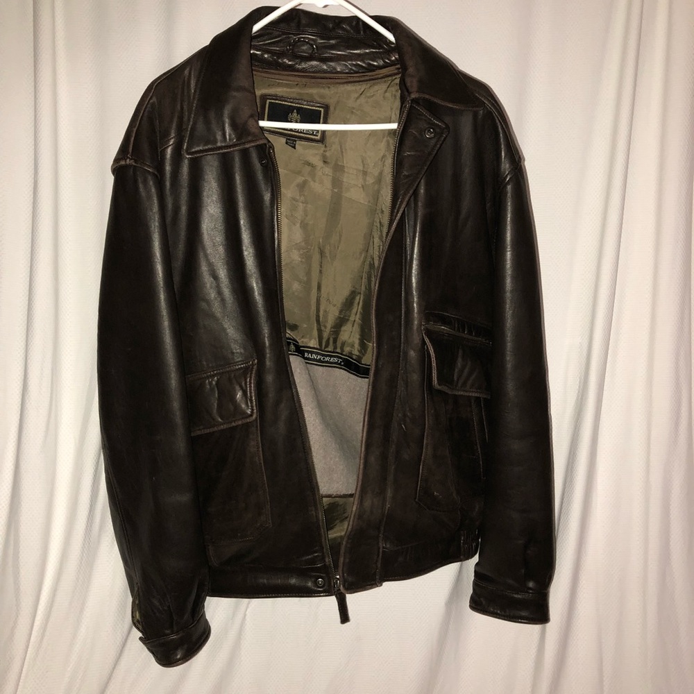 Vintage brown Rainforest bomber